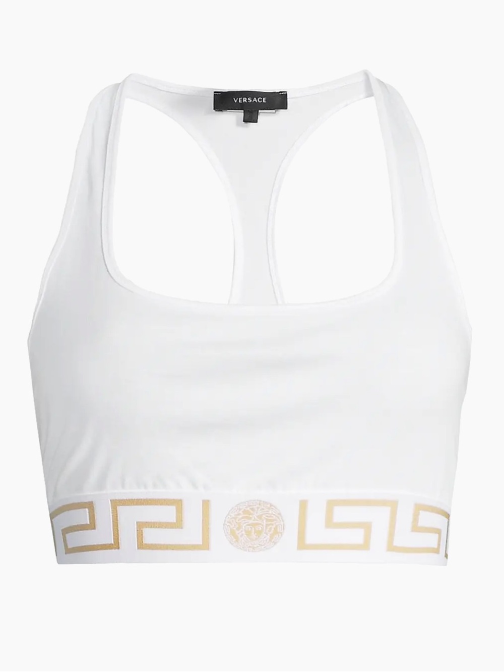 AUTHENTIC✨NEW✨ Versace White & Gold Sport Bra/Top Size 3